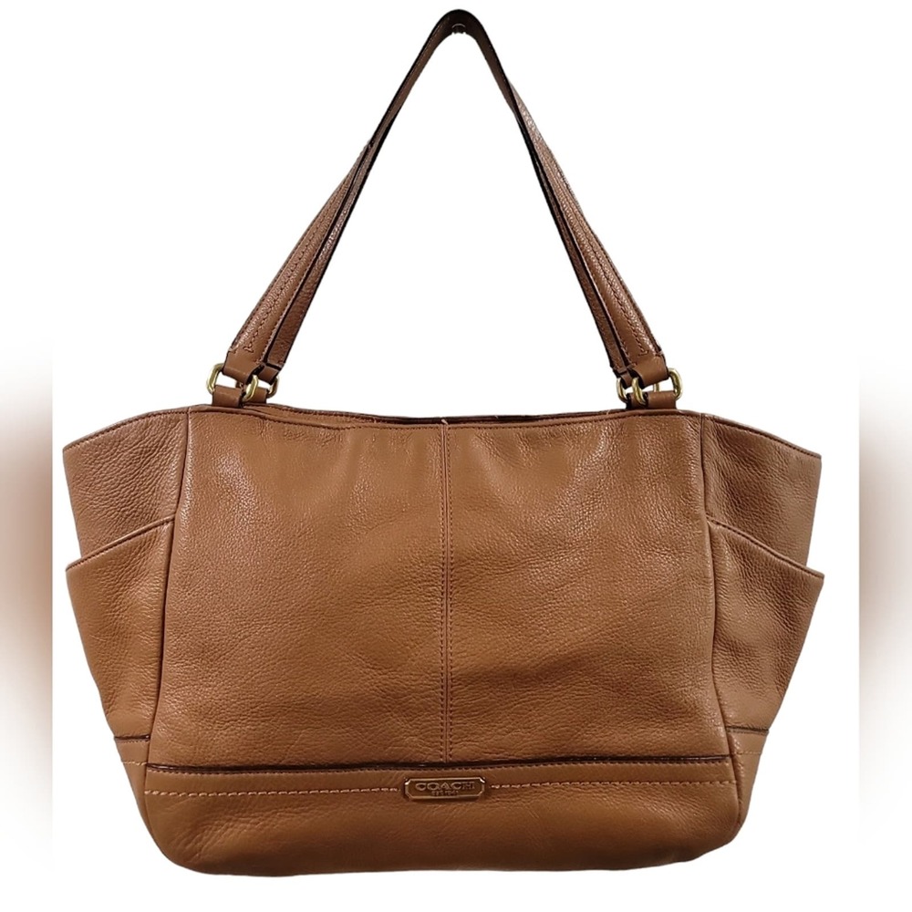 Coach Park Saddle Brown Carrie Tote